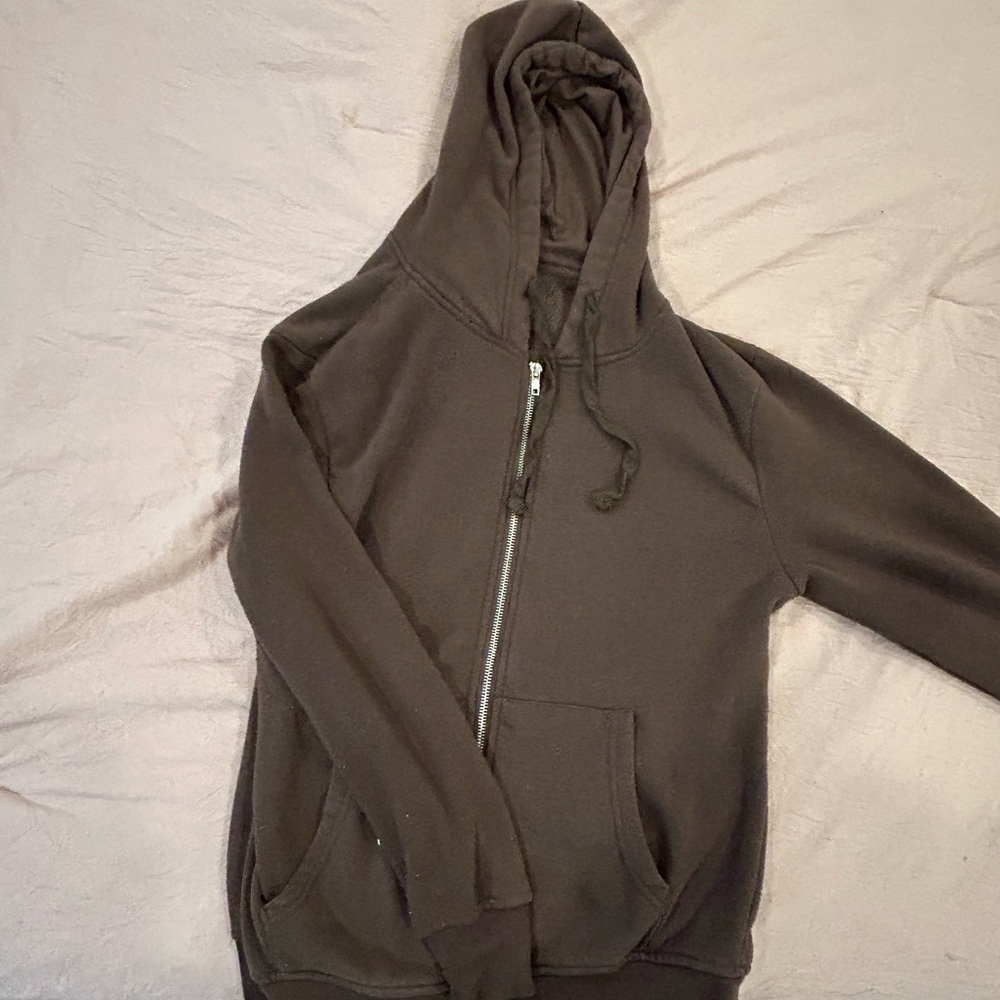 Women’s brown zip up hoodie